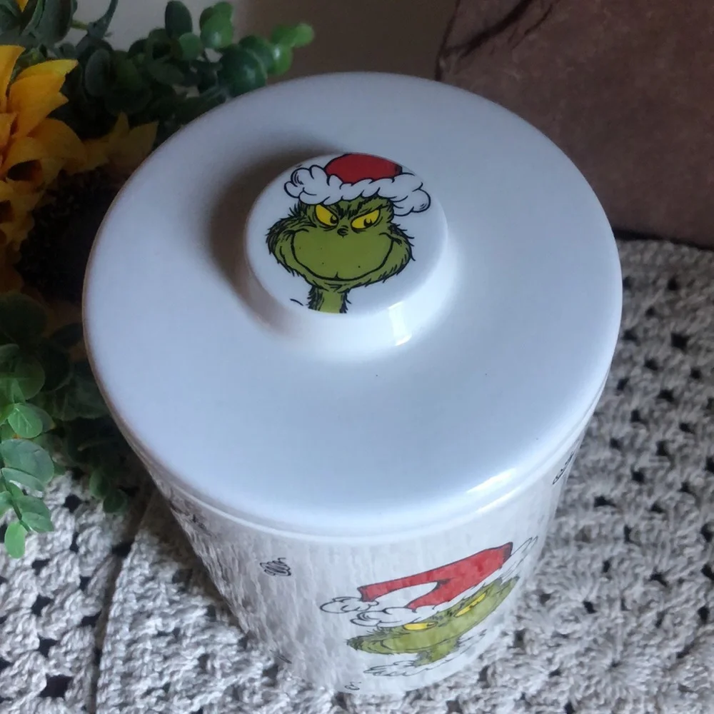 Dr Seuss THE GRINCH Canister Cookie Jar